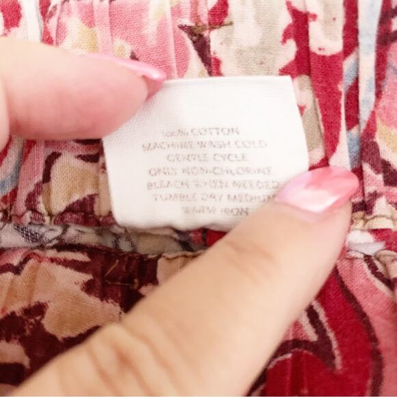 Punjammies by Sudara Red Paisley Sleep Shorts Medium - Picture 4 of 5